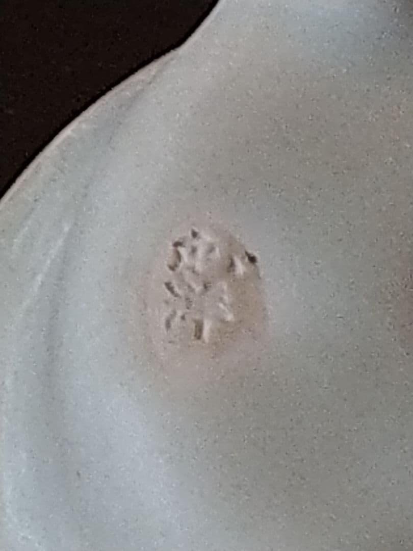 盆栽鉢　盆栽小鉢　落款屯洋 外縁青磁丸鉢