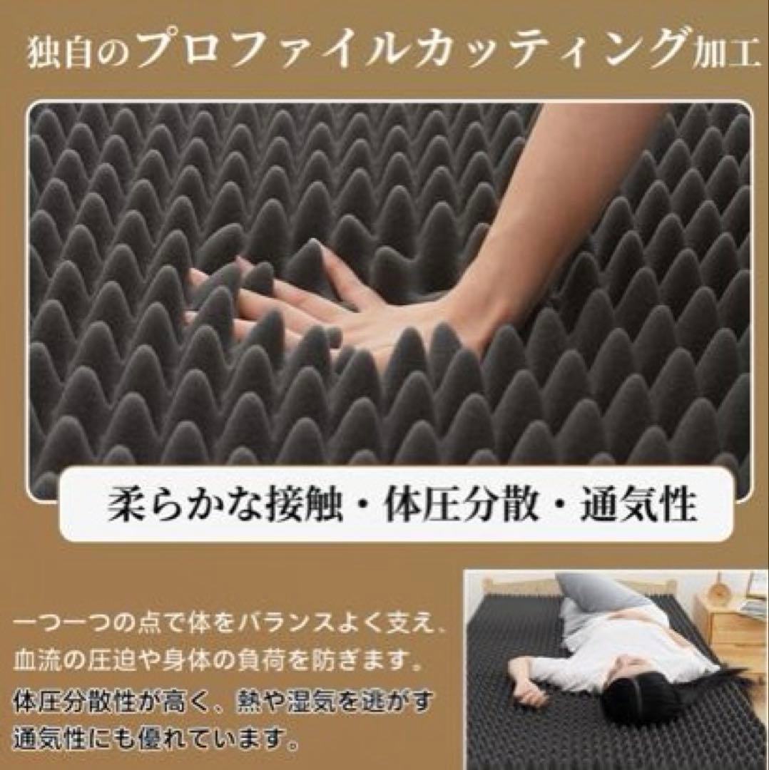 マットレス　折りたたみ　ダブル　高反発　敷布団　洗える　三つ折り　寝具