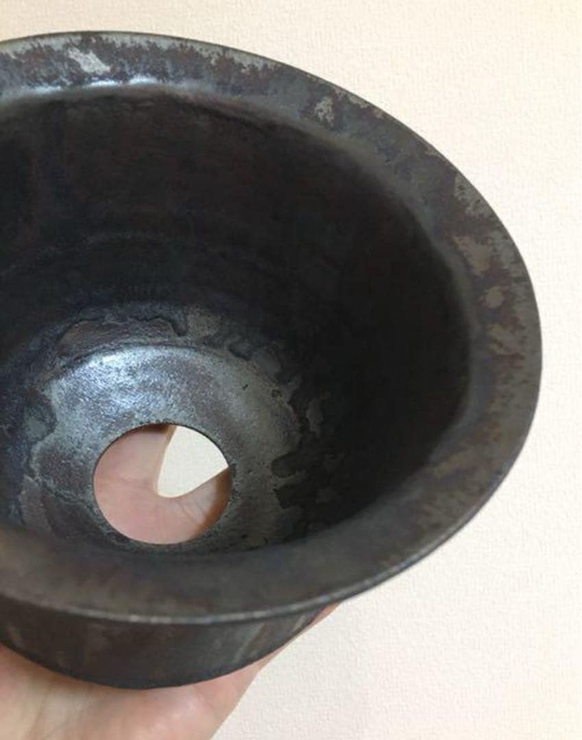 未使用品】カタチ製作所 Lサイズ リム エイジングブラックMederu pot