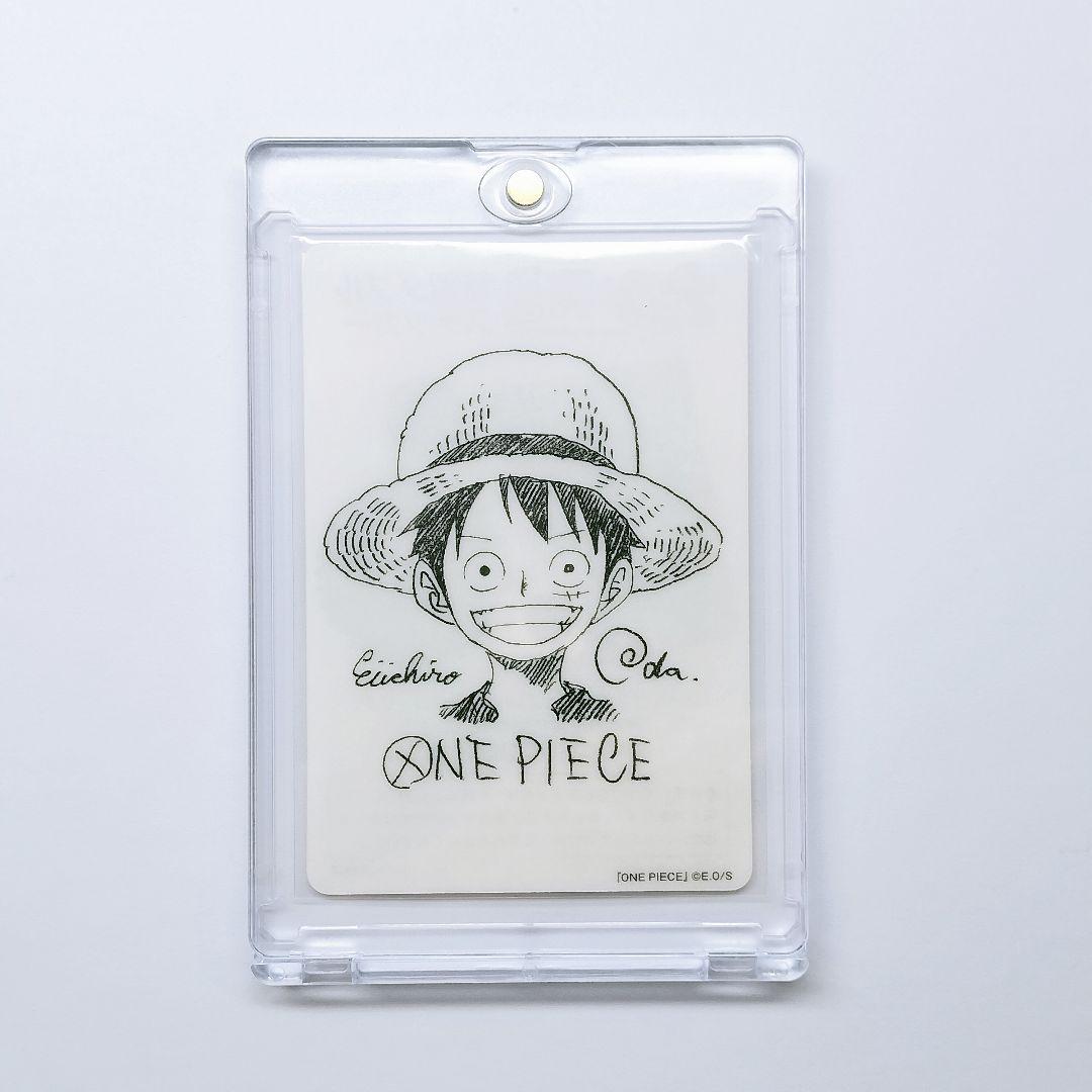 ☆ ワンピース ルフィ 尾田先生 描き下ろしイラスト ステッカー サイン