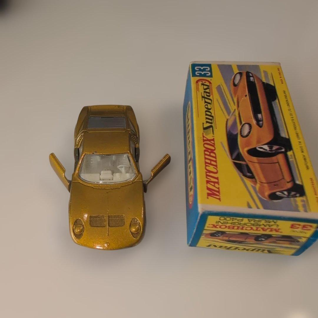 美品・希少品]マッチボックスNo.33ランボルギーニ ミウラ P400 当時物