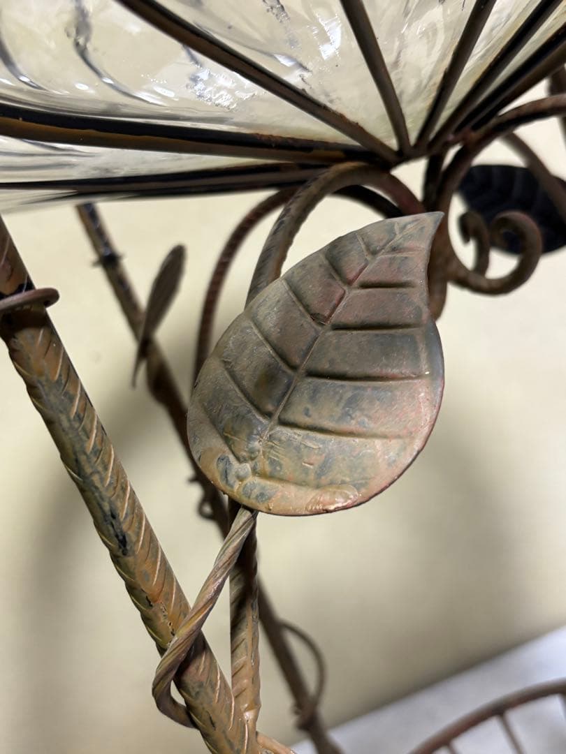 浮き玉ガラス シャビーオブジェ プランター フラワーベース 海外