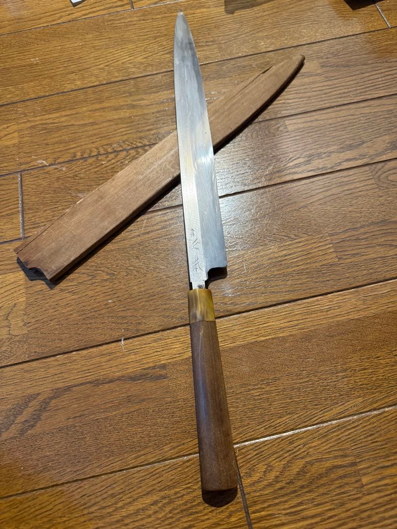 正本　柳刃包丁　刃渡り尺ニ　包丁