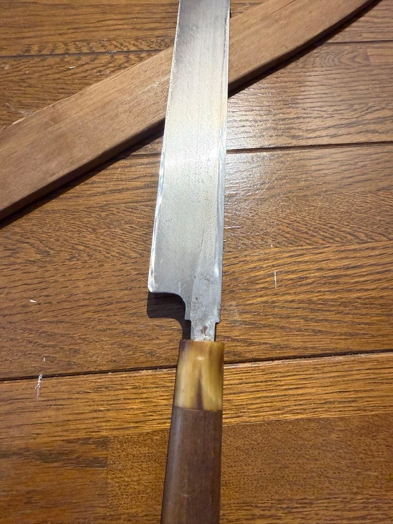 正本　柳刃包丁　刃渡り尺ニ　包丁