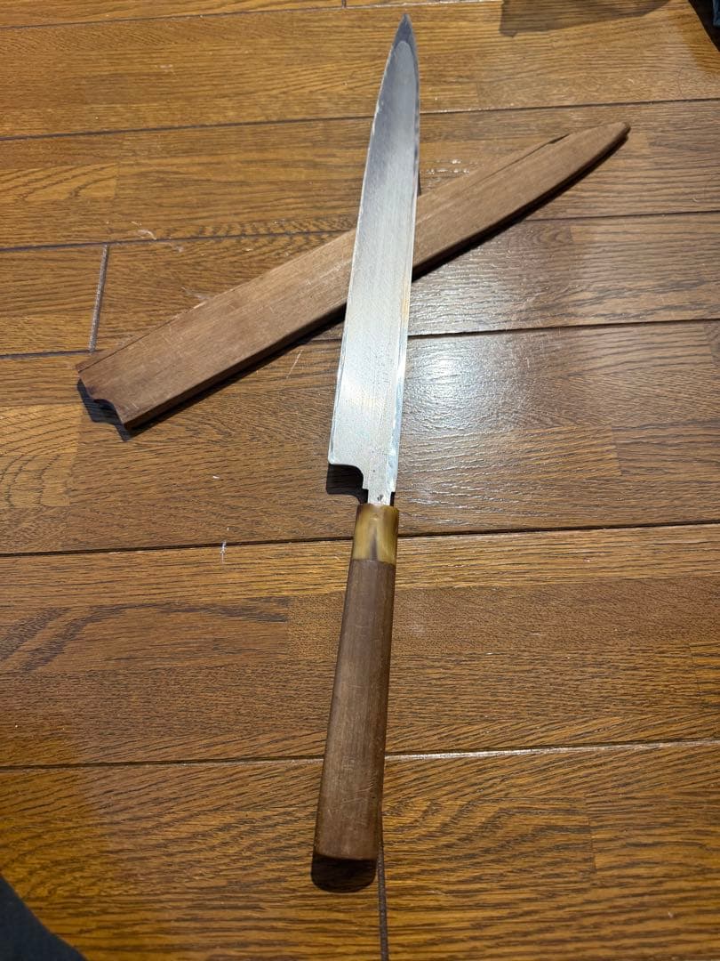 正本　柳刃包丁　刃渡り尺ニ　包丁