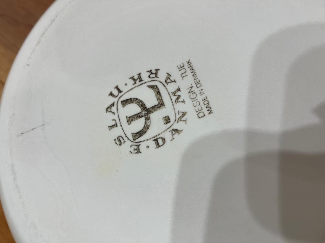 北欧ビンテージ エスラウ社 ESRAU ホワイト 大皿 極希少品 ぽってり