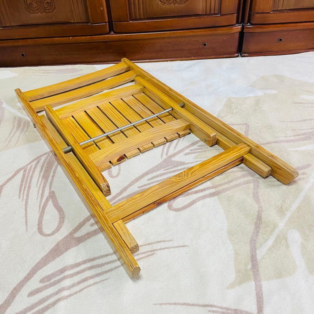 木製 折りたたみチェア 2脚セット