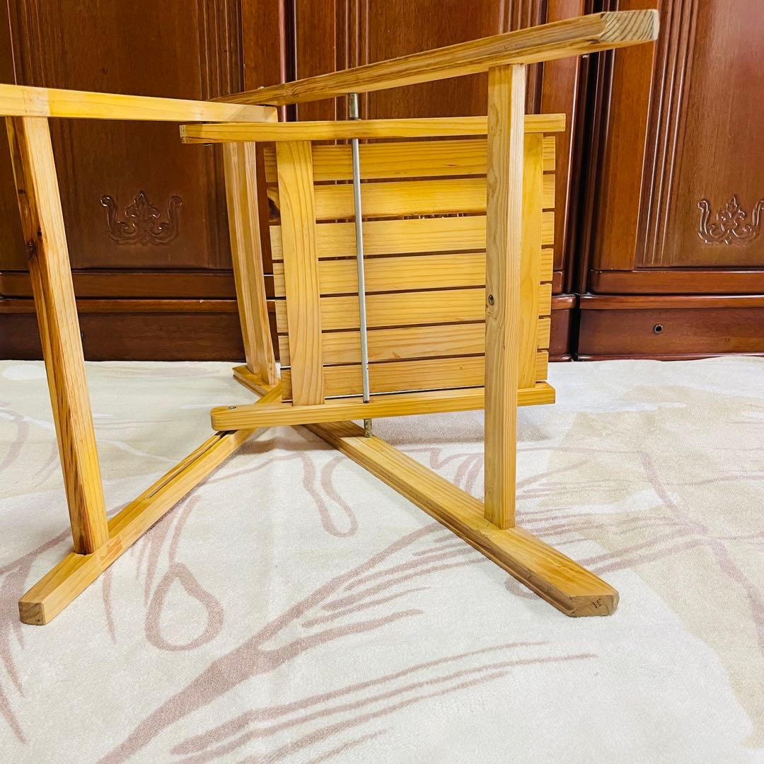 木製 折りたたみチェア 2脚セット