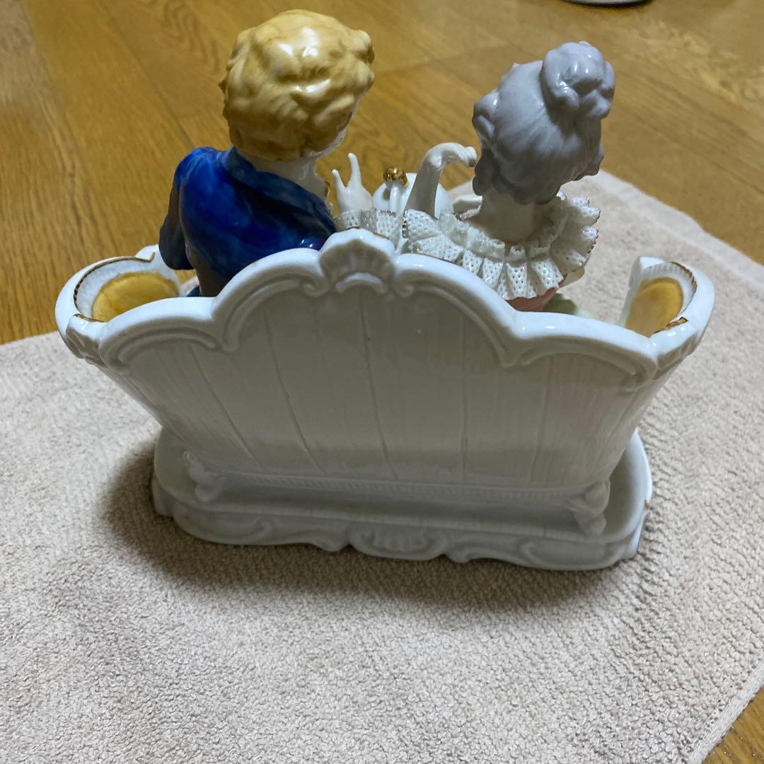 美品 迄陶器製 西洋人形 置物 アンティーク 加藤工芸 - メルカリ