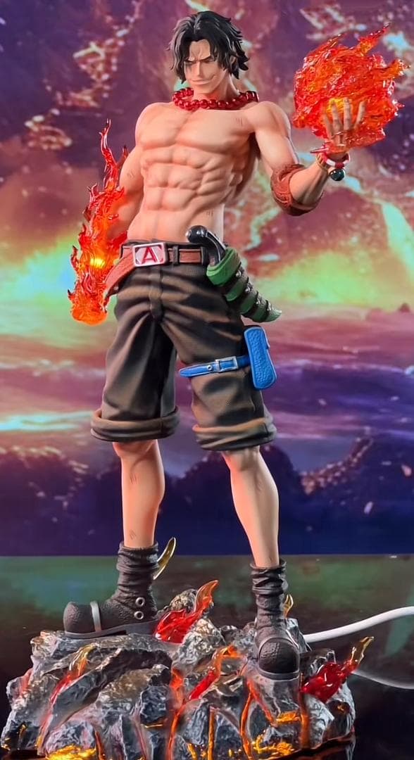 ワンピース 火拳のエース フィギュア ガレージキット popスケール