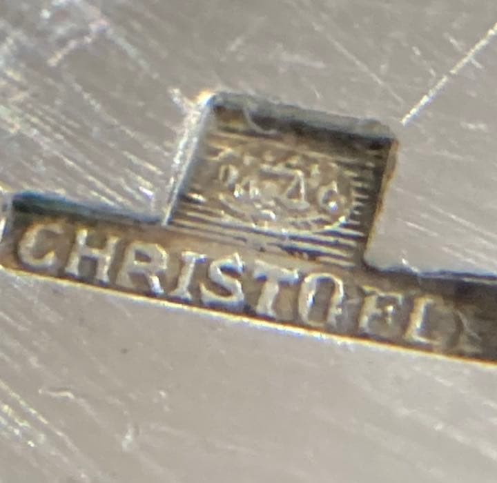 12 クリストフル　フィッシュナイフ　6本セット　純銀メッキ