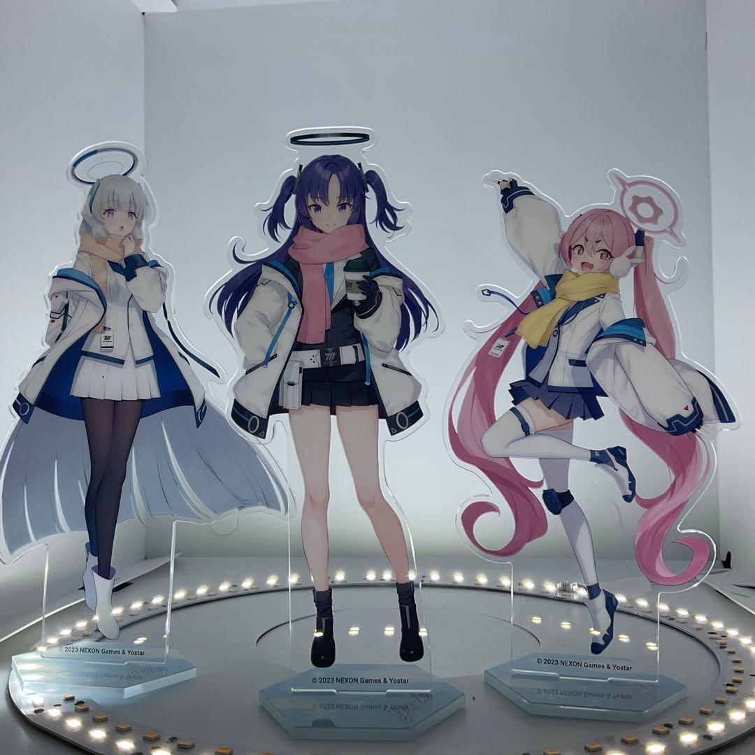 ブルーアーカイブ アクリルスタンド ユウカ ノア コユキ 3種セット