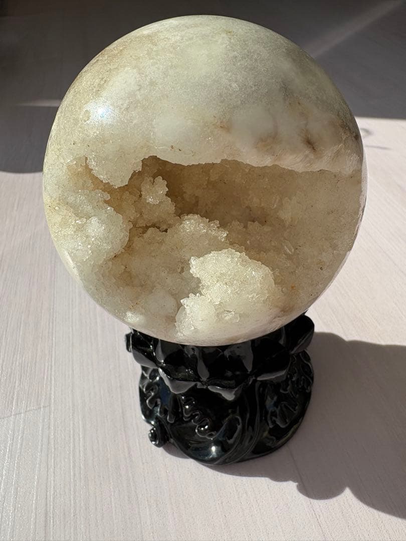 モロッコ　水晶　ジオード