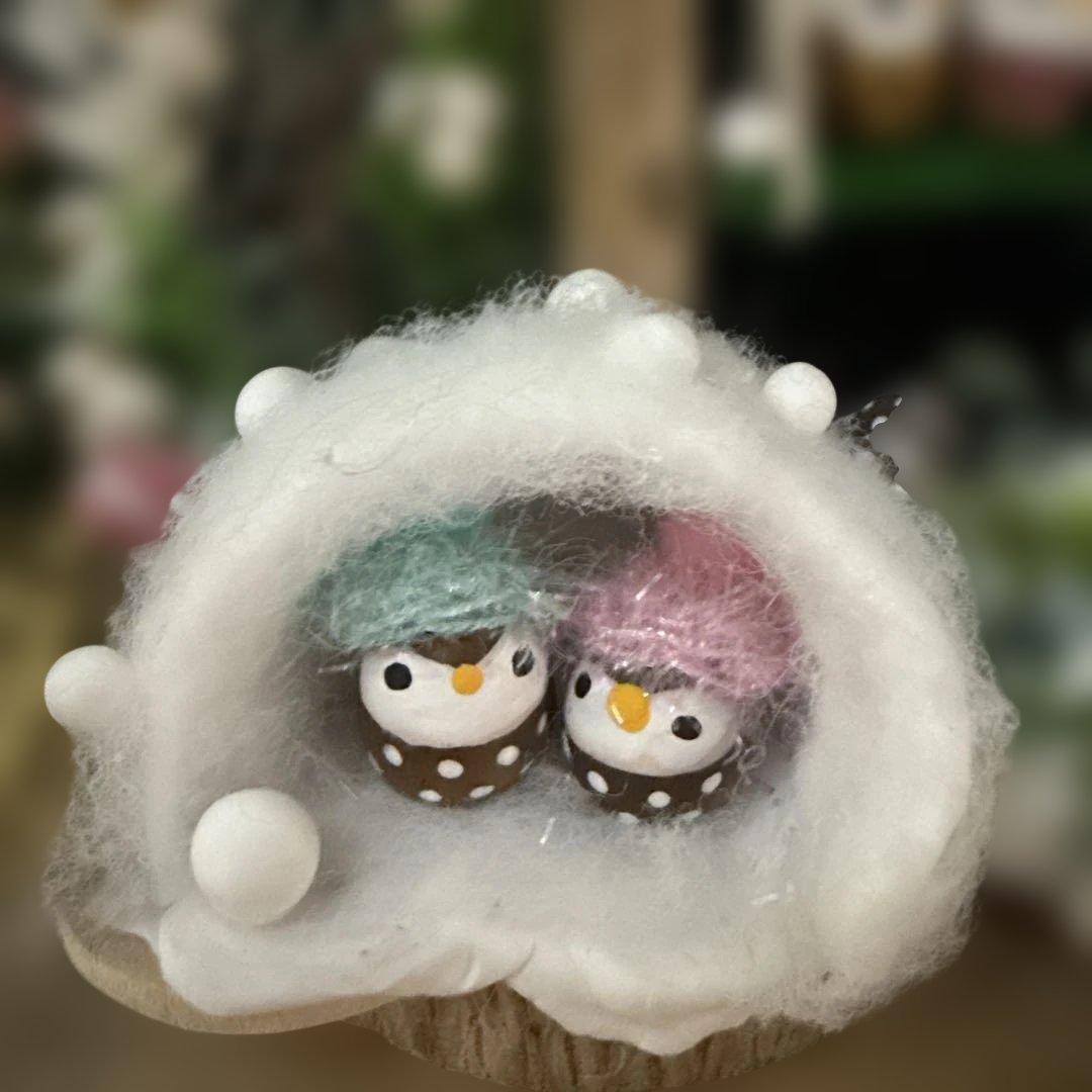 どんぐりアート♡節分オブジェ＆かまくらオブジェ2品♡