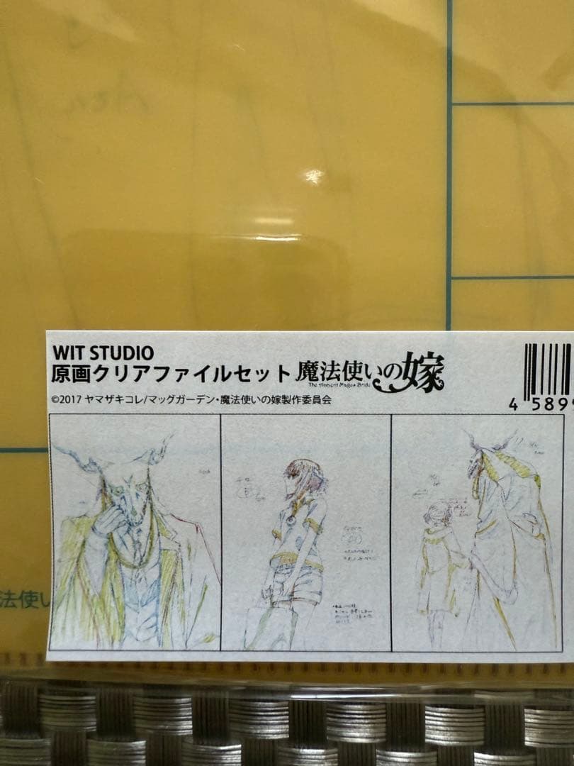 【匿名配送】魔法使いの嫁　原画クリアファイルセット