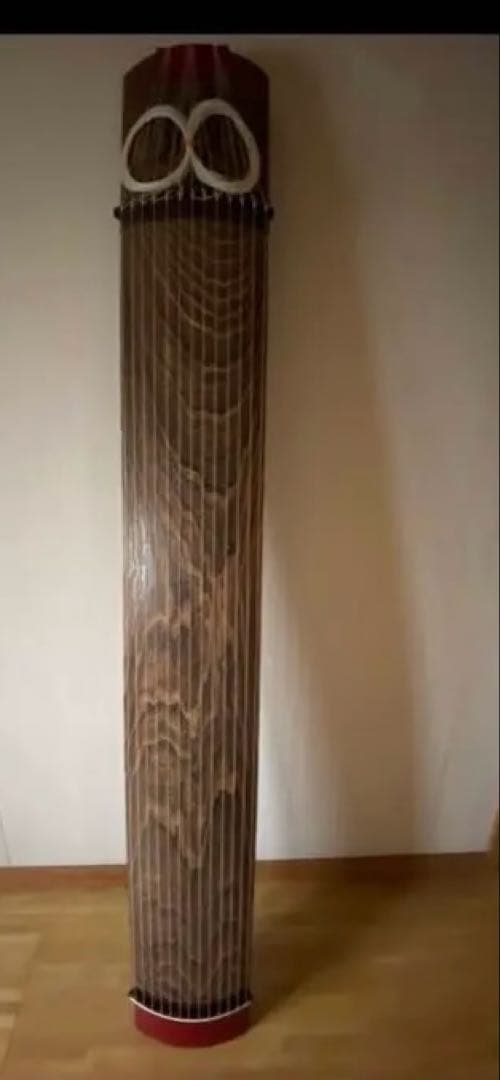 生田流箏　木製 13弦 筝 伝統的デザイン　ケース　付属品あり