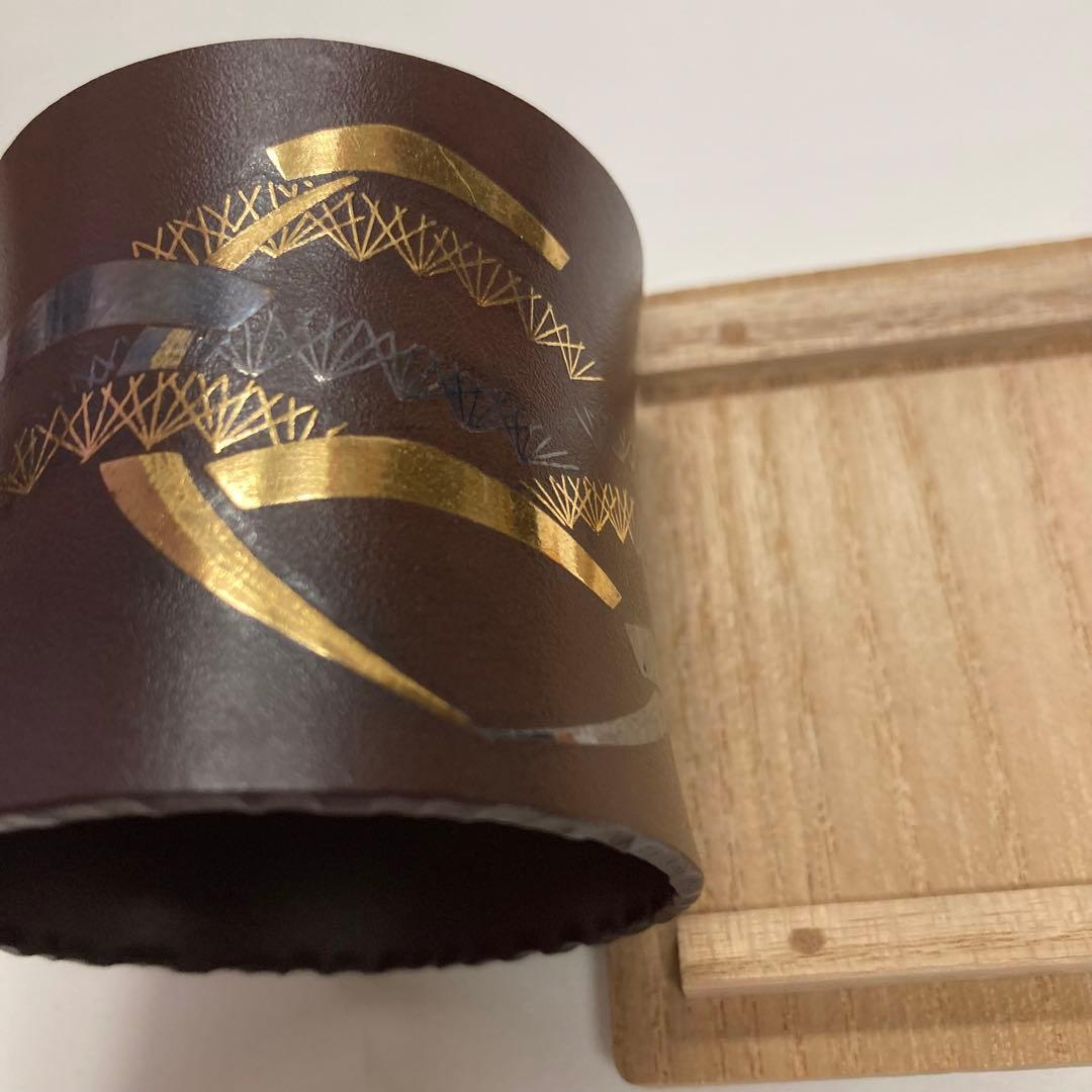 千家十職 中川浄益 若松 蓋置 未使用 長期保管品 茶道 金 銀 象嵌 浄益