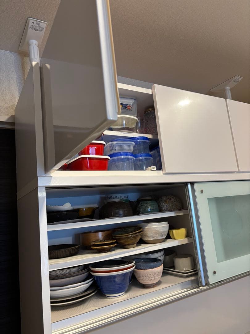 【最終値下中・〜12月中旬・送料込】ホワイトキッチン収納 引き出し式＋上置き収納