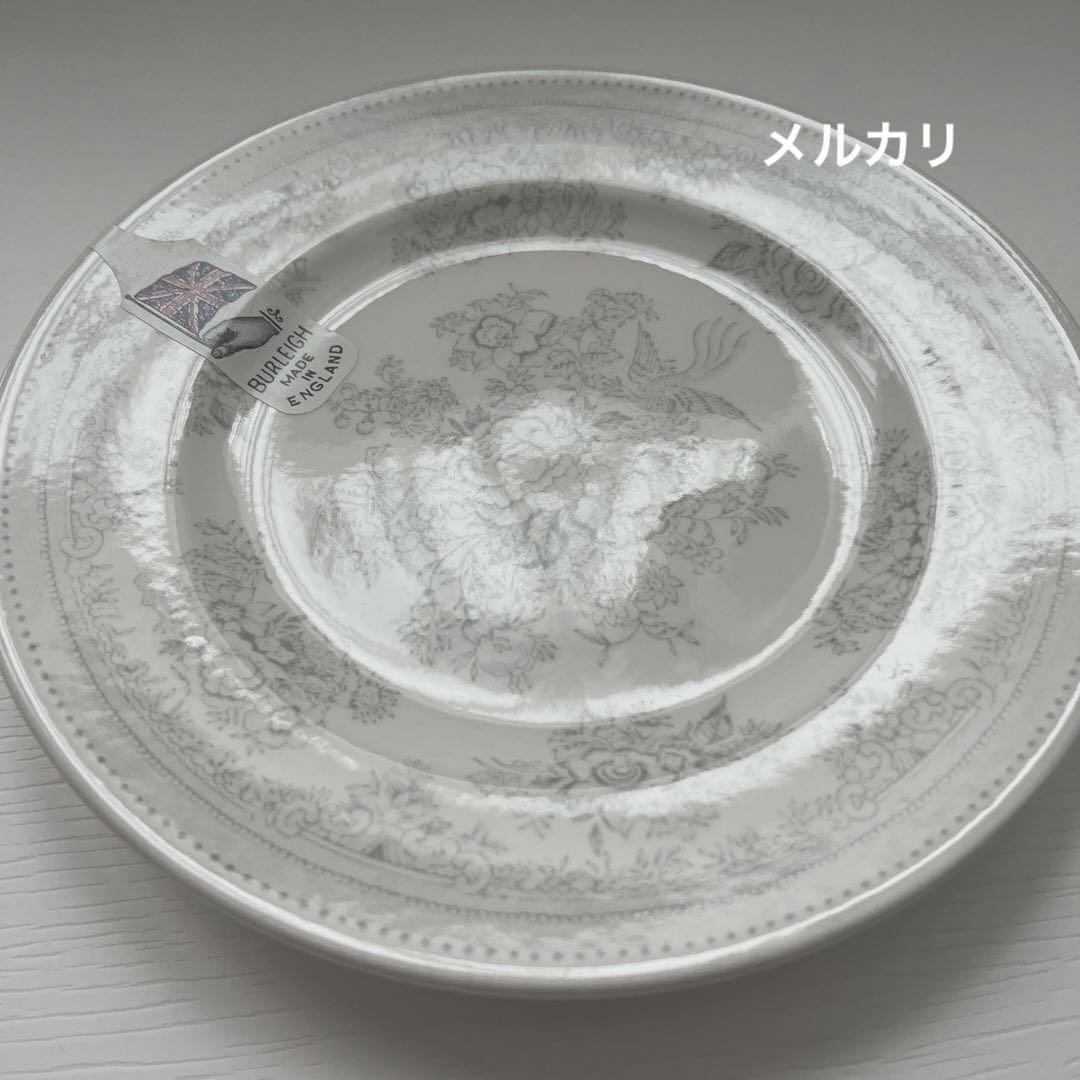 バーレイ　アジアティックフェザンツ　プレートS burleigh ダブグレイ