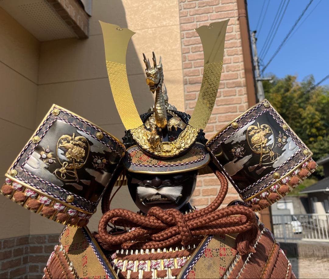 後3日で終了します！超特価！等身大鎧兜、子供着用御大鎧　剛勇　実渓作