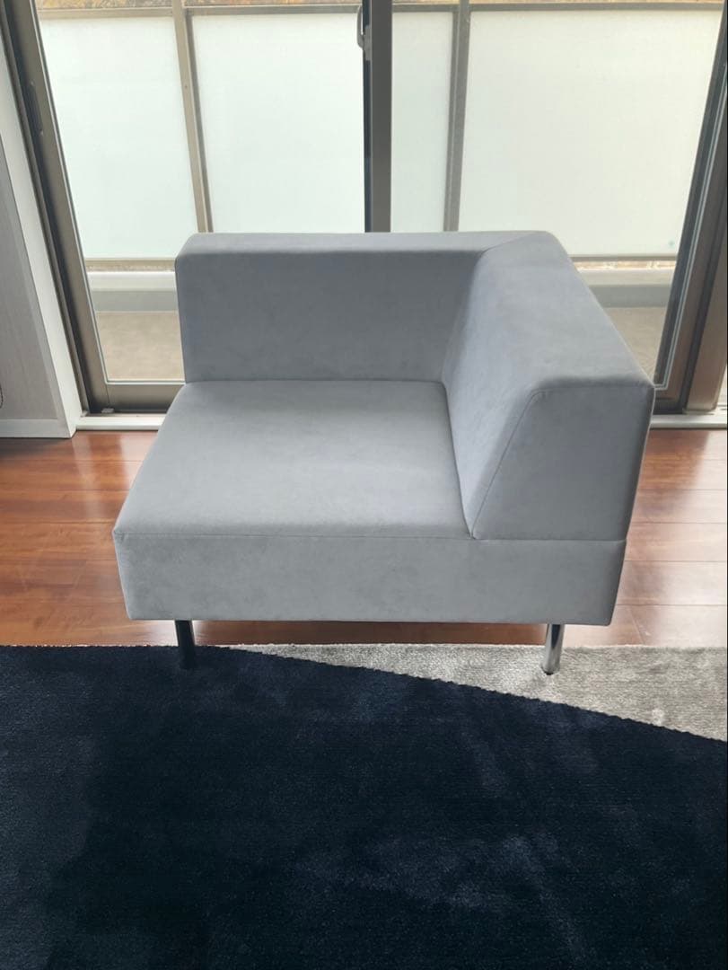 【2026年1月購入／美品】フランネルソファ PIVO 1人掛け 脚3種付き