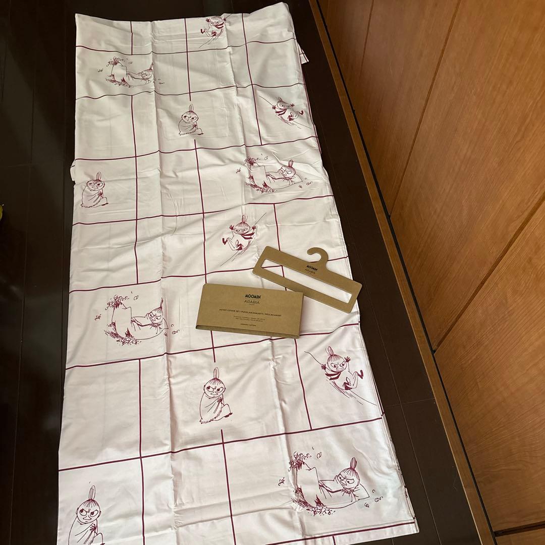 新品☆アラビア×ムーミンリトルミイ　コットンシーツ 150x210cm 枕カバー