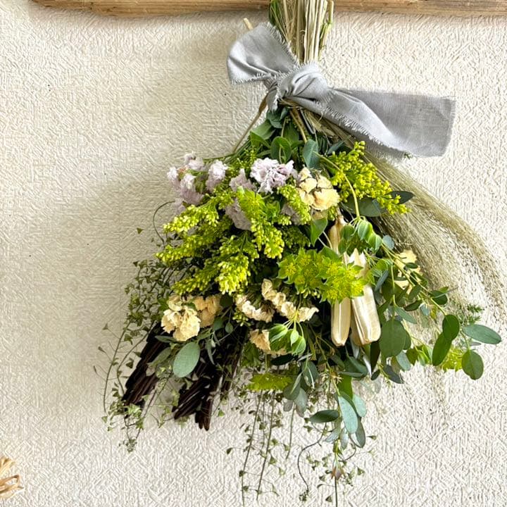 グリーンの癒されスワッグ