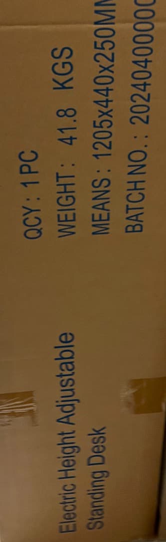 新品未開封 パソコンデスク 電動 昇降式 デスク 150 CM × 101 CM