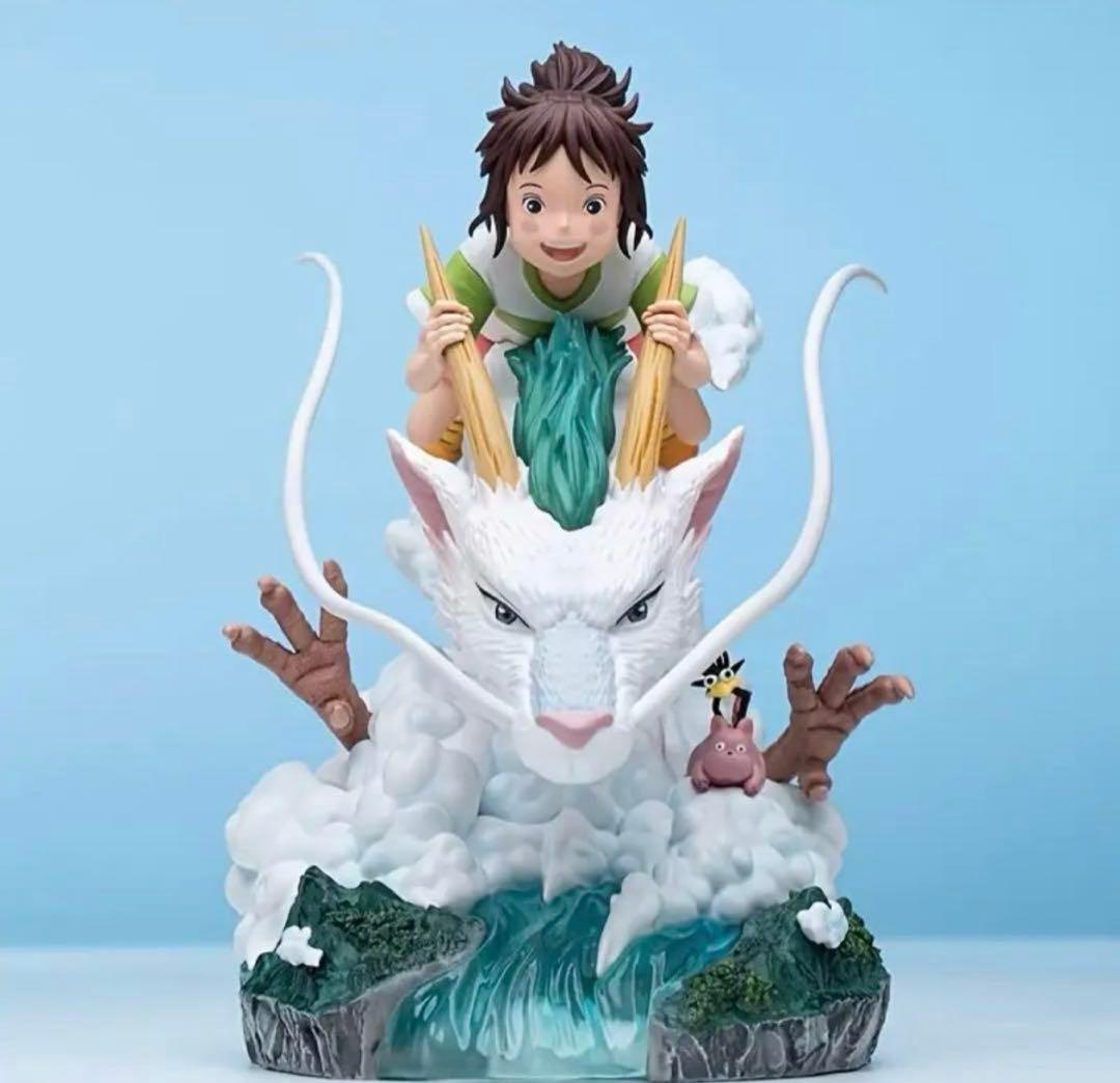 千と千尋の神隠し フィギュア ジブリ ハクに乗る千尋 - メルカリ
