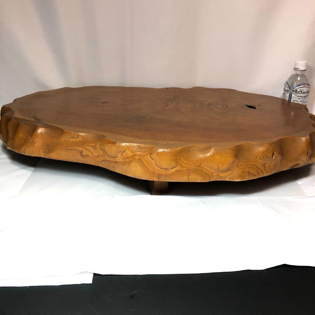 盆栽台、華台　花台　盆栽卓　飾り台　天然木 　75㎝、10.4kg