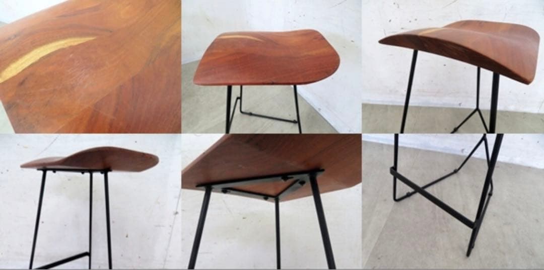 ナチュラルウッドのスツール　1脚　その③