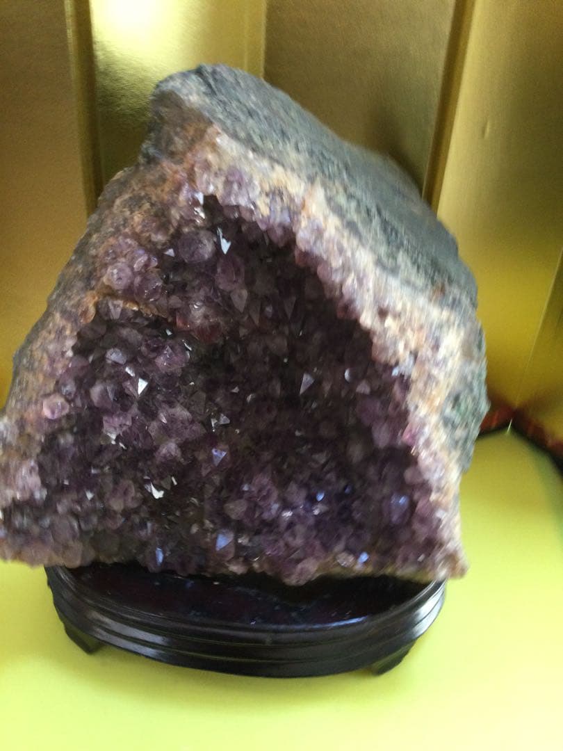 アメジストクラスター約4.2K g アメジストクラスター　観賞石