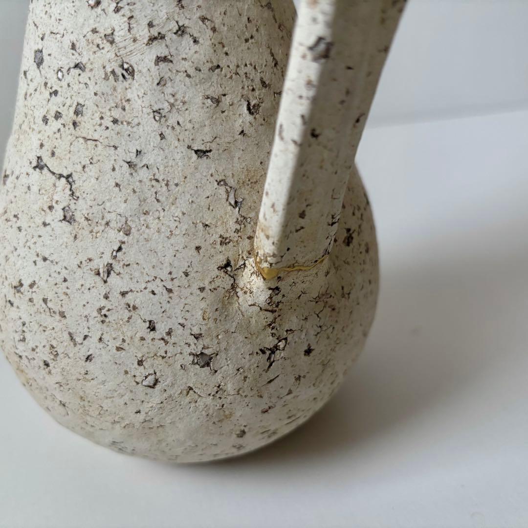 未使用品 内田京子 加彩 ピッチャー 花器 花瓶 フラワーベース 内田鋼