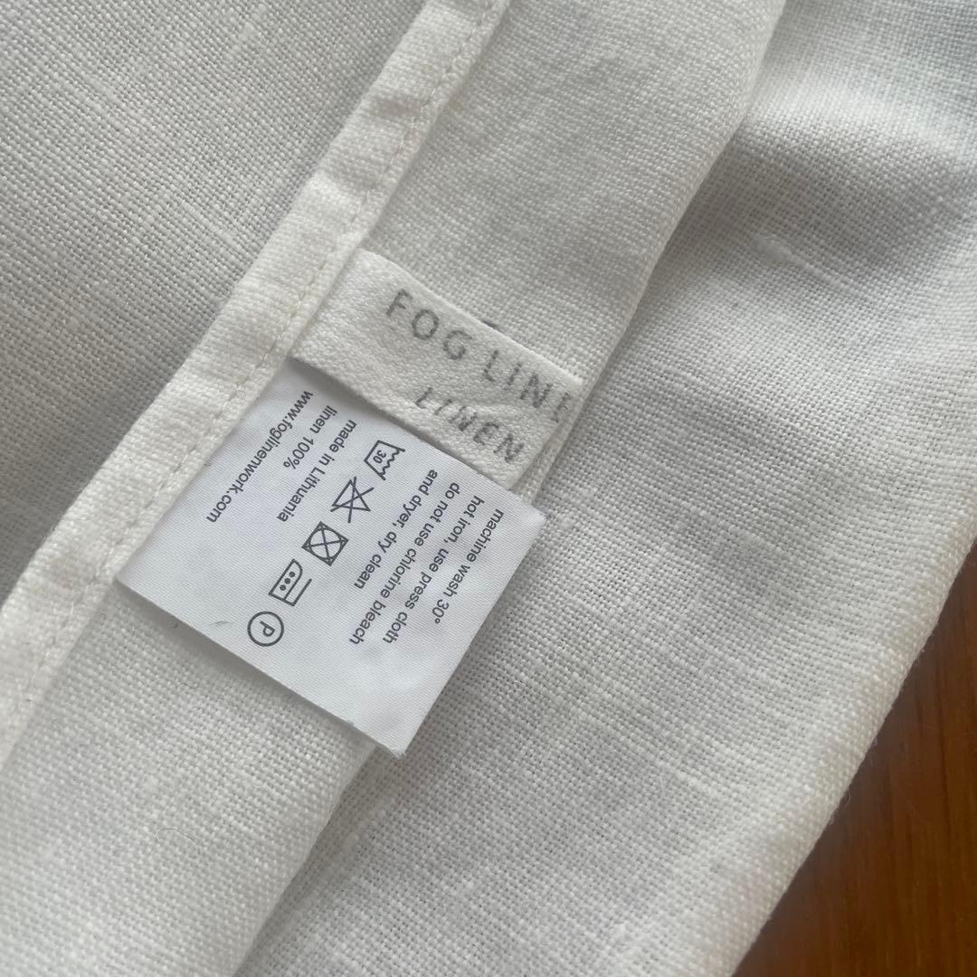 fog linen work 枕カバー ホワイト2枚