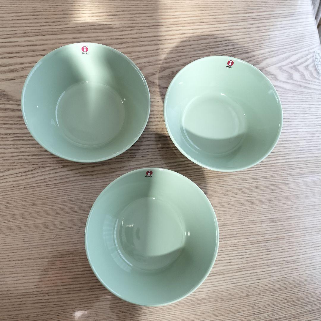 【廃盤色】 TEEMA 15cm ボウル 3枚　セラドングリーン