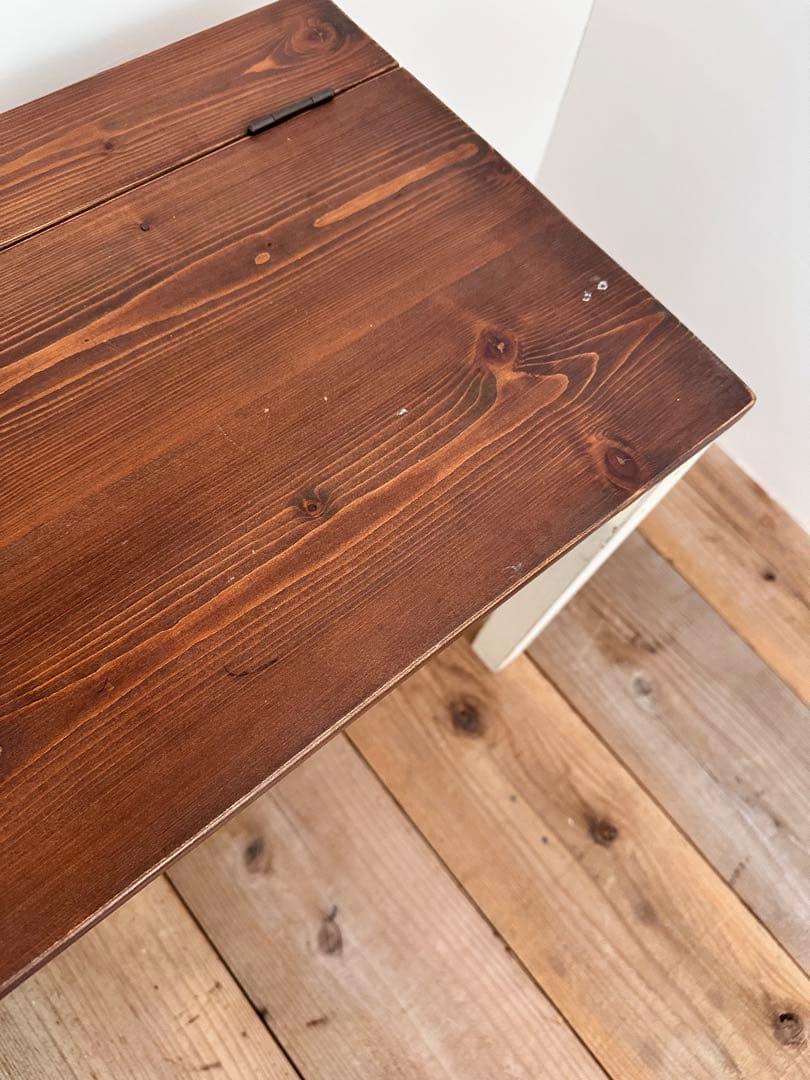 シャビーシック家具/アンティーク家具/キッズ用開閉式デスク/机/カントリー家具