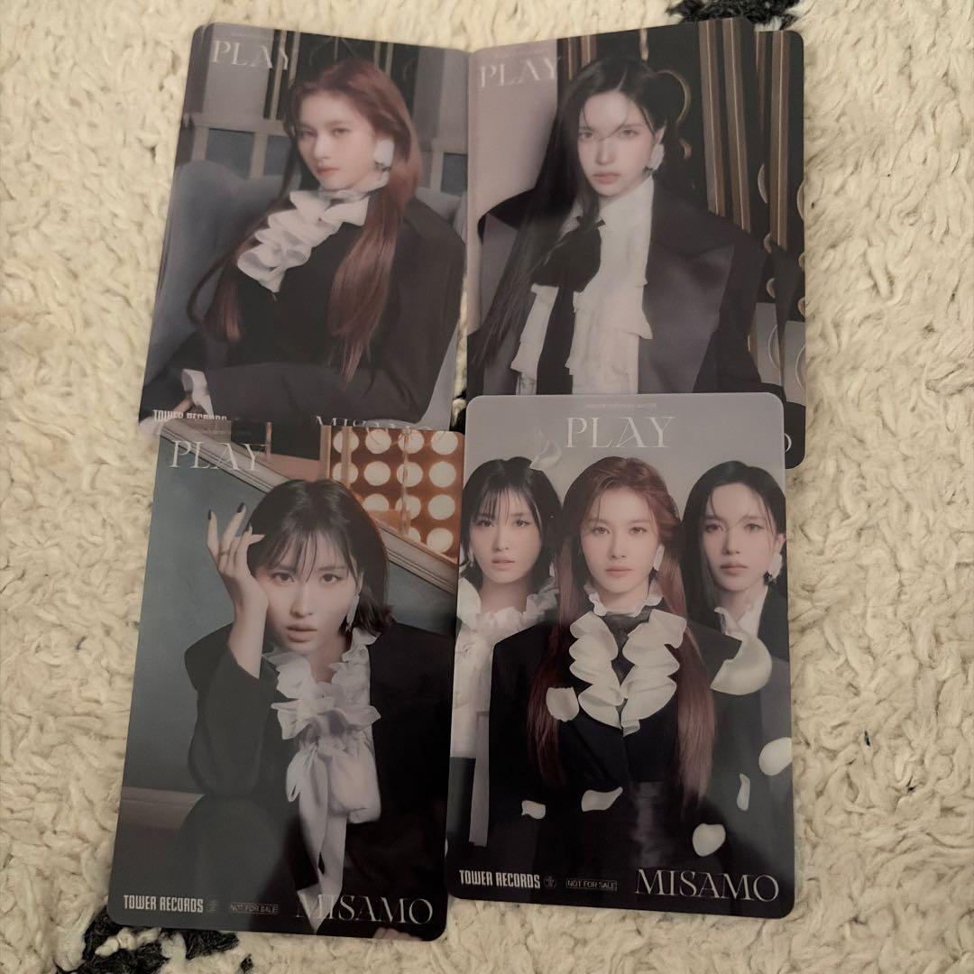 MISAMO play タワレコ クリアトレカ 4種コンプ×5セット - メルカリ