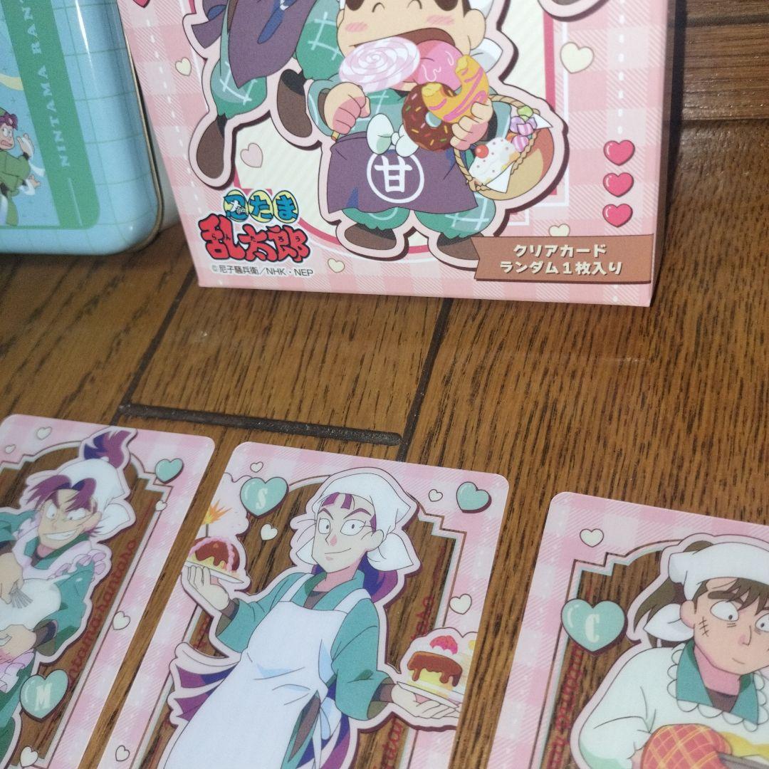 忍たま乱太郎 バレンタイン イオン クリアカード セット クッキー缶