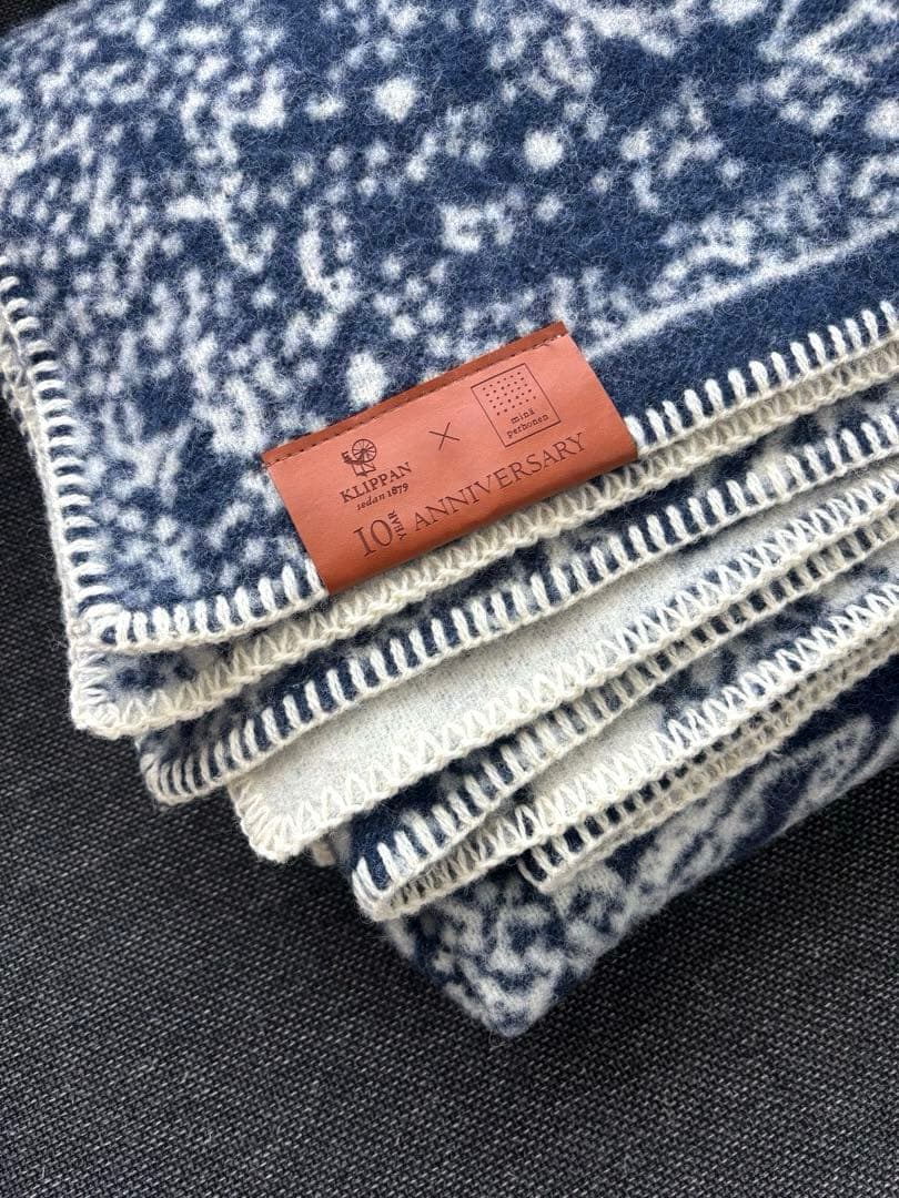 【レア】ミナペルホネン クリッパン ブランケット 10周年限定品 毛布 L