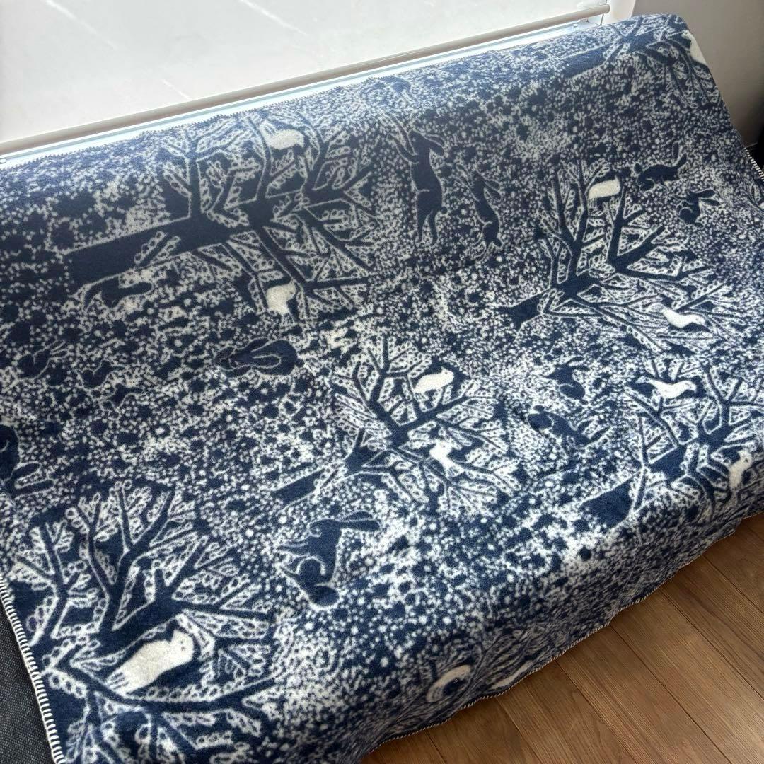 【レア】ミナペルホネン クリッパン ブランケット 10周年限定品 毛布 L