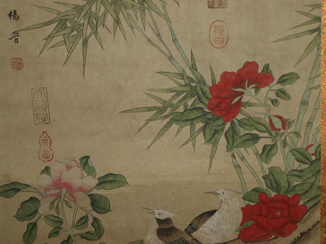 民間仕入れ品 中国明時代の肉筆 掛け軸BD329A12-1