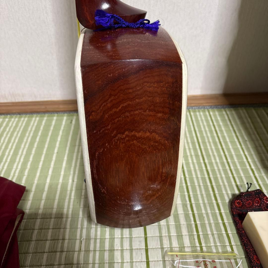 三味線　和楽器　バチ　べっこう風　撥　弦　駒　ハードケース