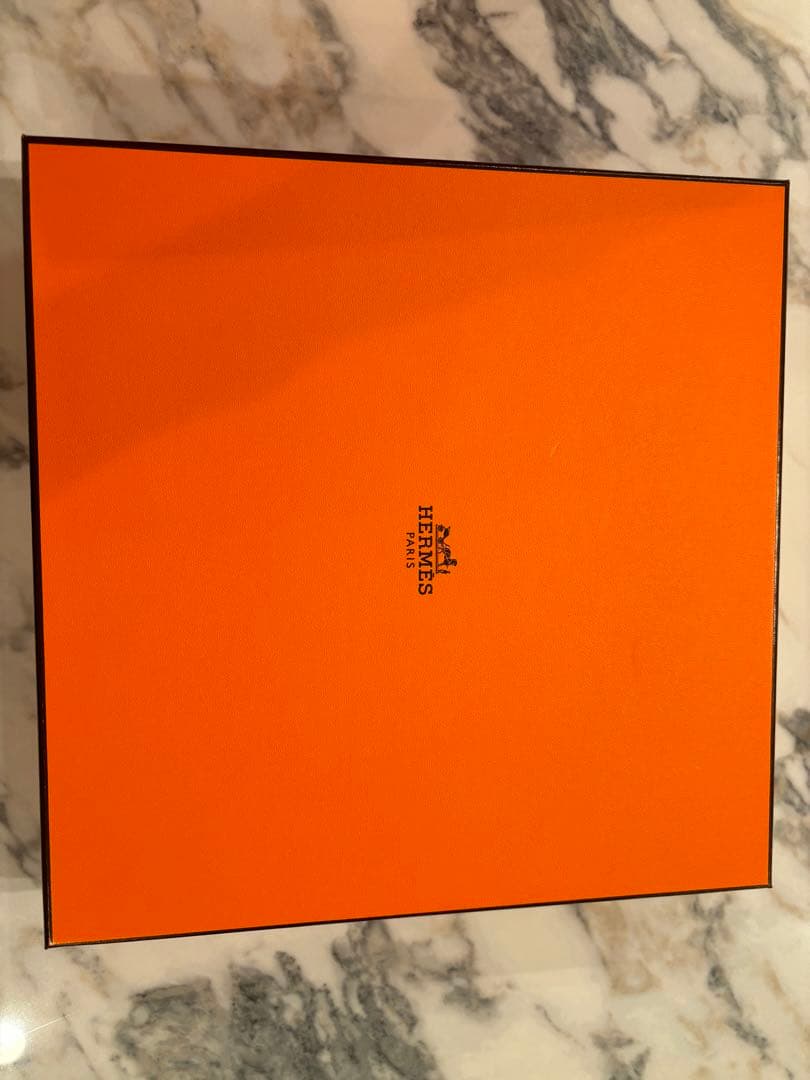 未使用Hermès デザートプレート食器セット ホワイト/イエロー 2枚