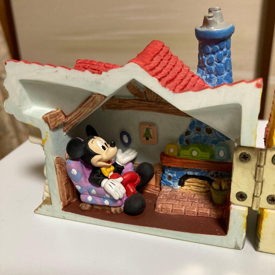【レトロ】ディズニー　トゥーンタウン　ミッキーマウスの家　限定フィギュア