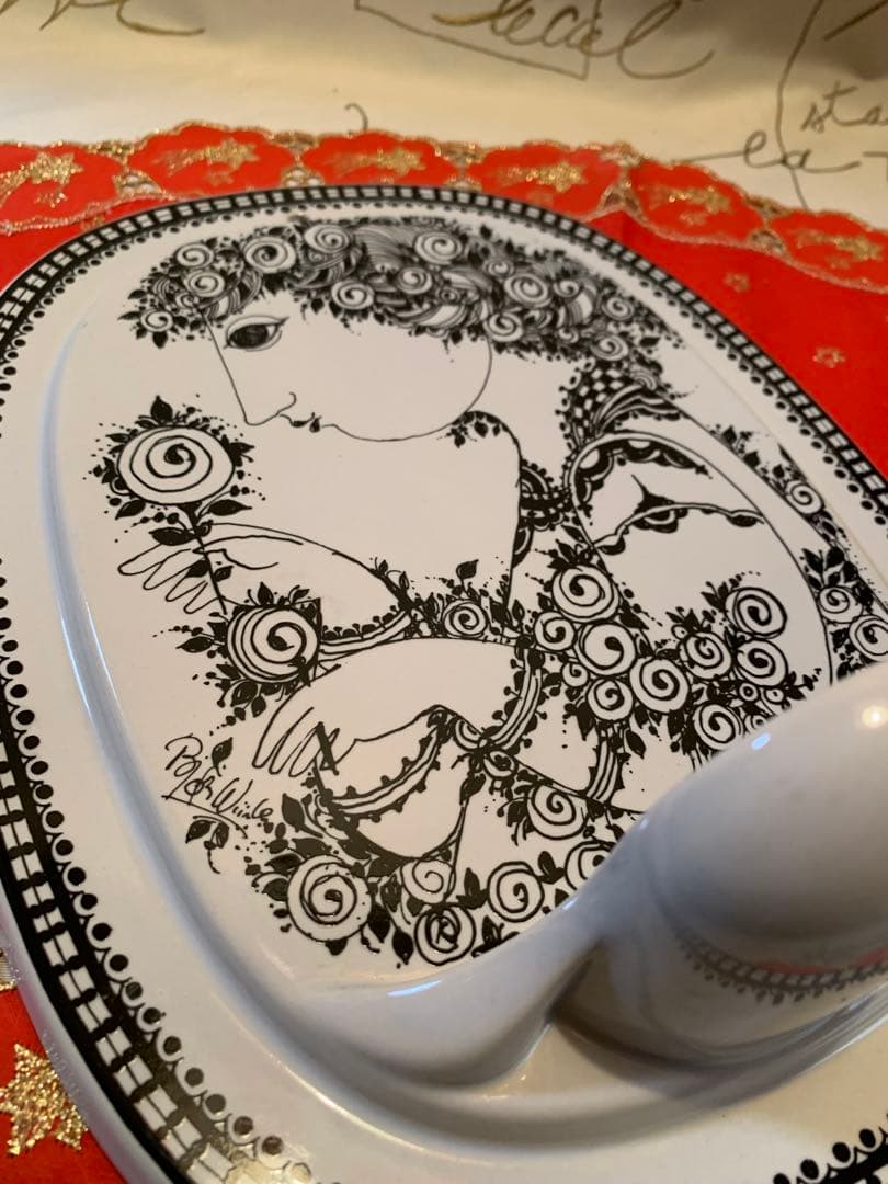 ビヨンヴィンブラッド　ビンテージのローゼンタール社のロウソク立て壁掛けプレート！