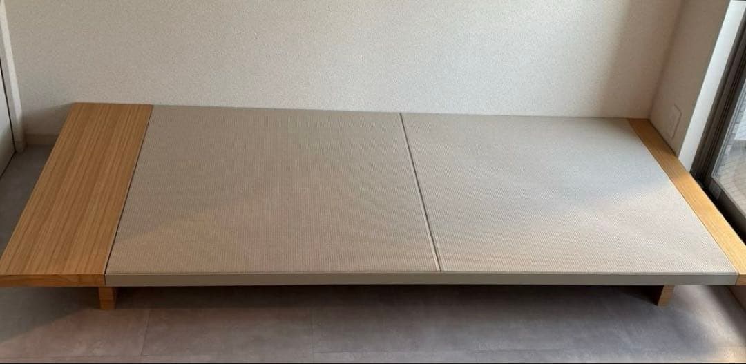 LIVING BEDリビングベッド 旭川家具 建築家二人暮らし シングル 和紙畳