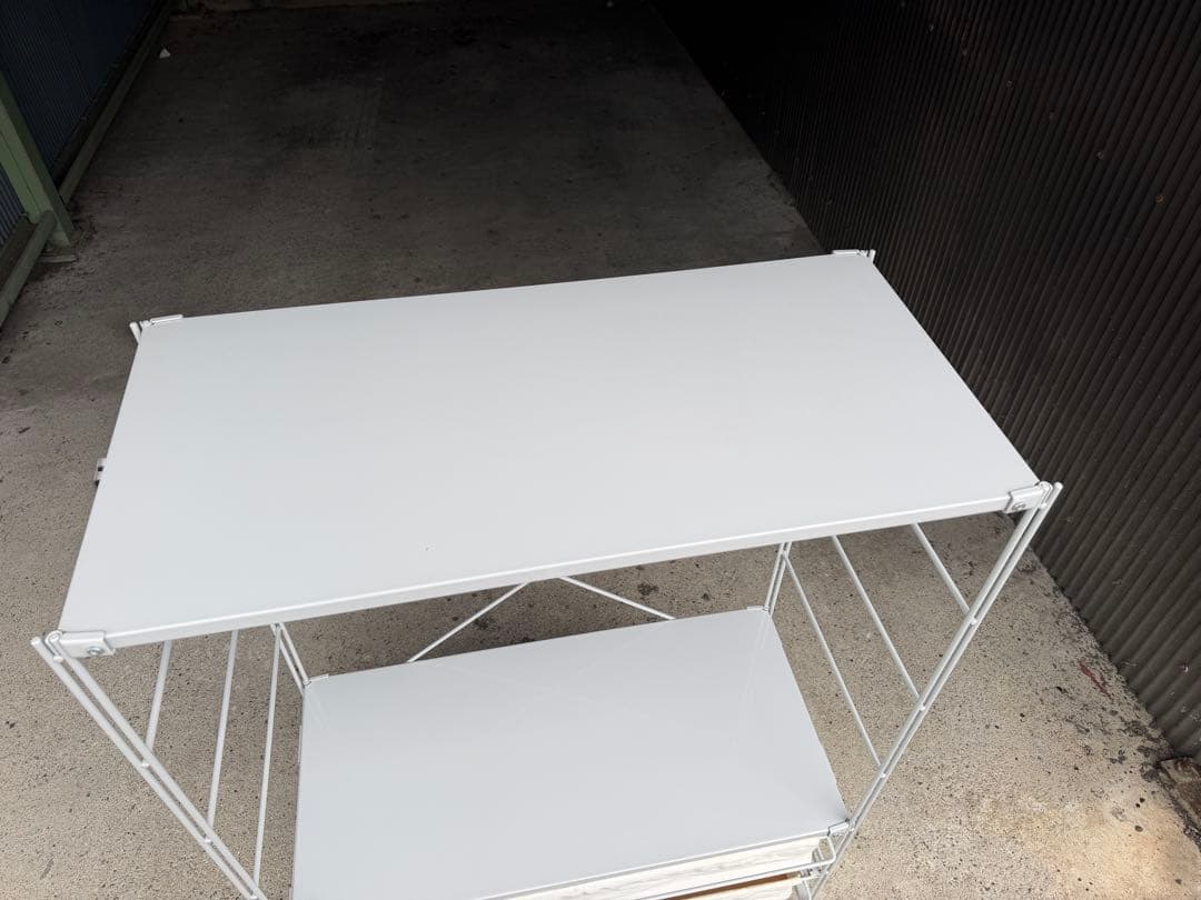 無印良品スチールユニットシェルフ 中120ワードローブ 引き出し帆布バスケット