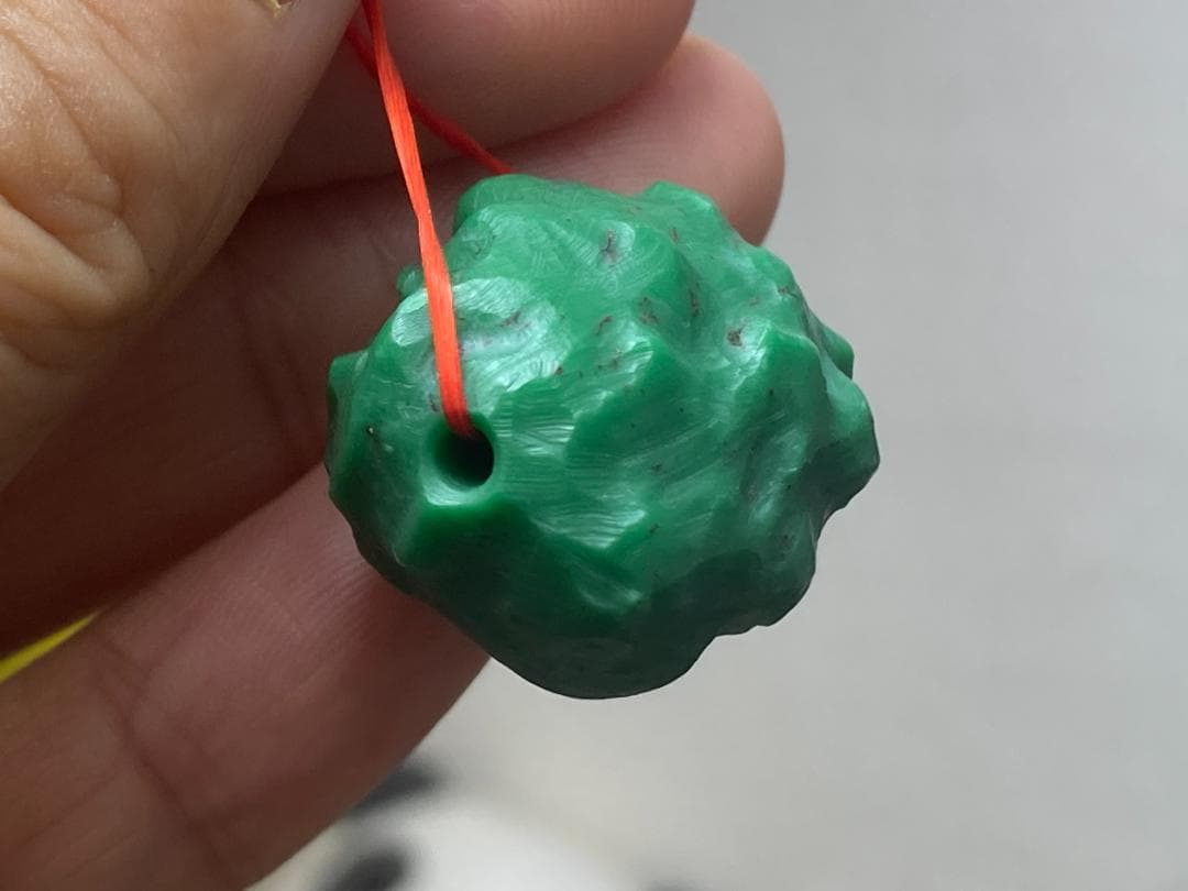 TK71 大粒 通穴 天然 ターコイズ トルコ石 ルース ネックレス ペンダント