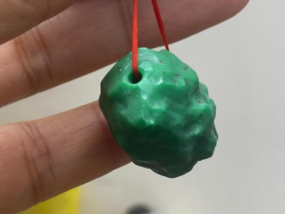 TK71 大粒 通穴 天然 ターコイズ トルコ石 ルース ネックレス ペンダント