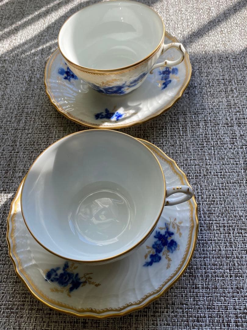 リチャードジノリ サンタマルゲリータ 金彩 カップ＆ソーサー 2客